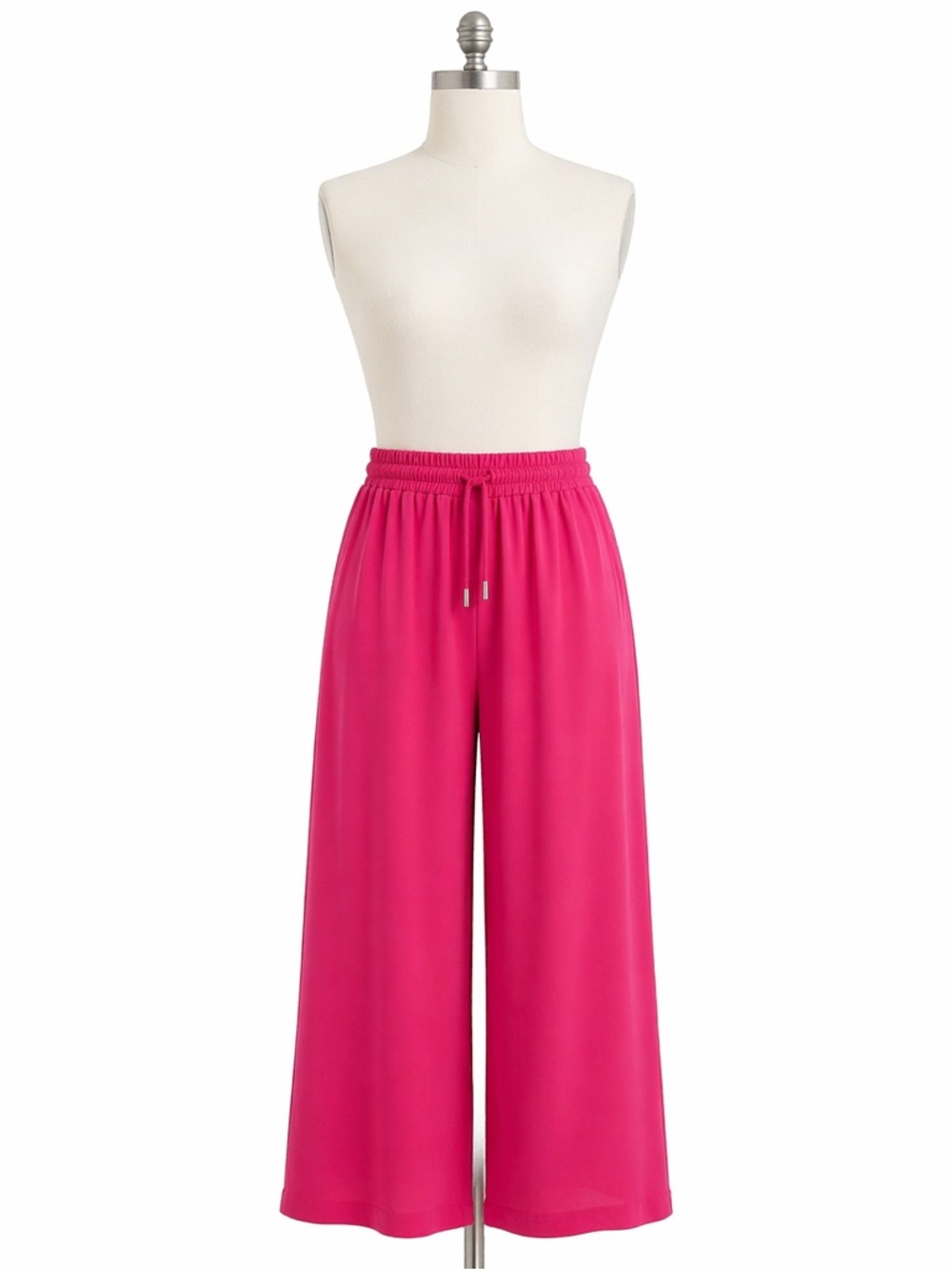Zac & Rachel Wide-Leg Drawstring Pants in Fuchsia